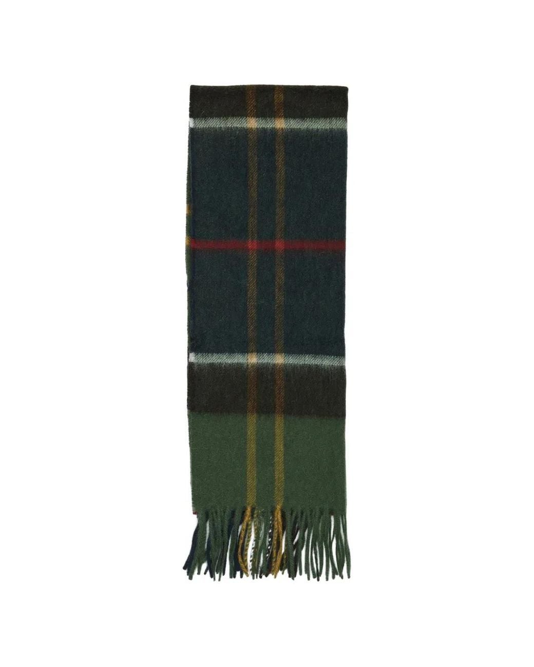 Barbour Green Carrbridge Tartan Scarf for men