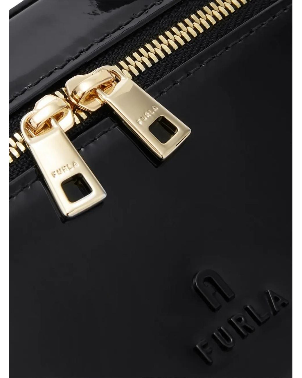 Furla Black Camelia Mini Bag