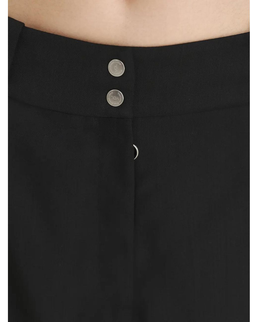 Vestiaire d'un Oiseau Libre Black Low-Waist Trousers