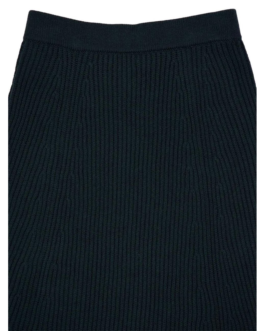 Falda De Lana Zimmermann de color Blue