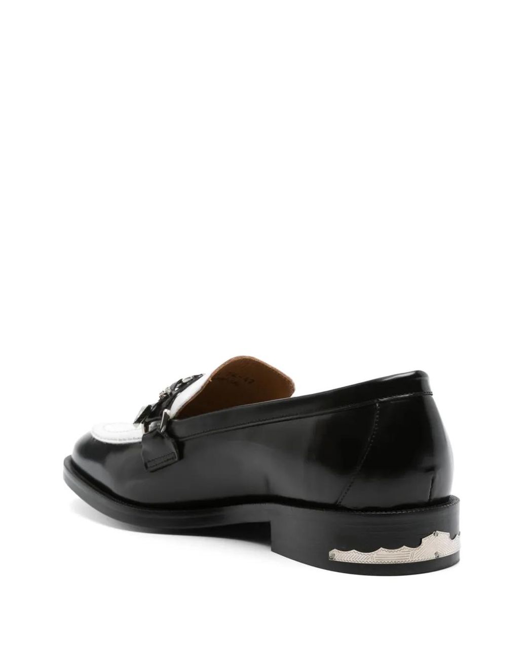 Toga Virilis Black Stud-Detailing Loafers for men