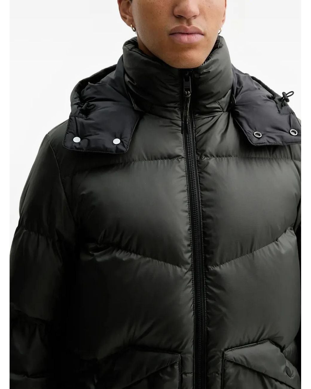 Marc O' Polo Black Padded Hooded Jacket for men