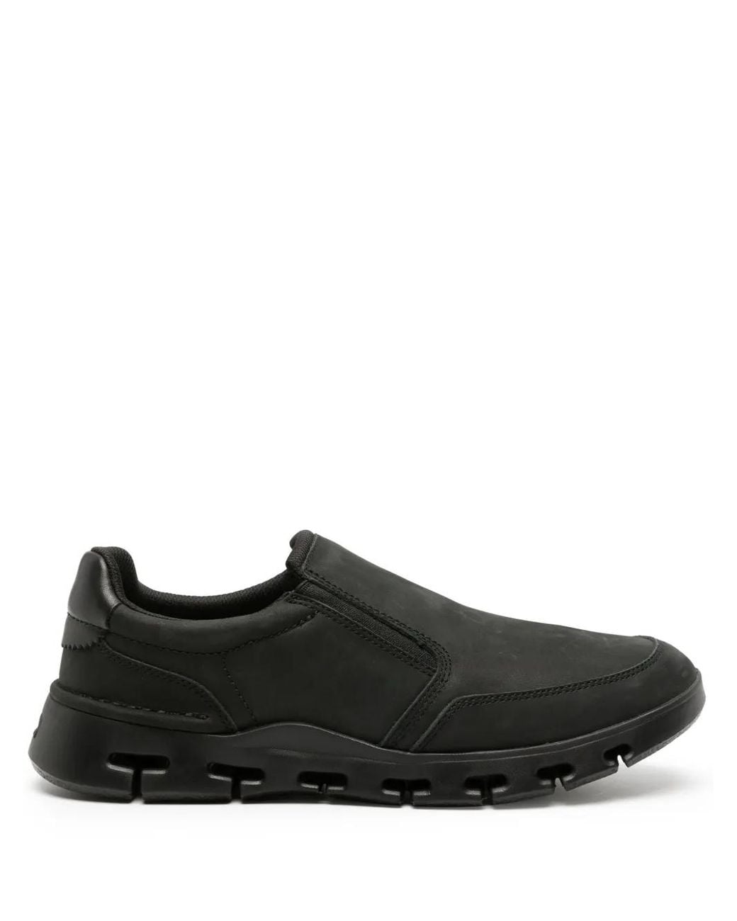 Clarks Black Nature X Step Leather Sneakers for men
