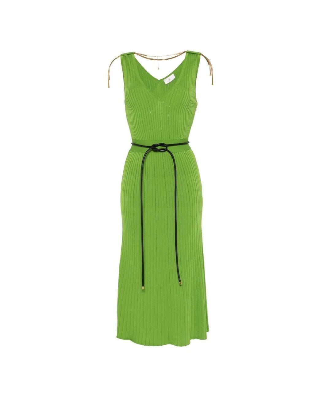 Elisabetta Franchi Green Dress