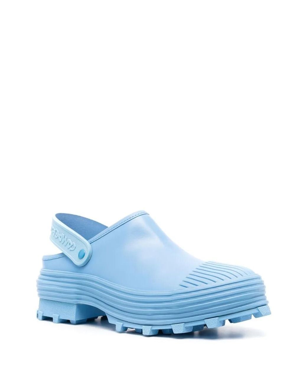 CAMPERLAB Blue Logo-Strap Chunky Mules