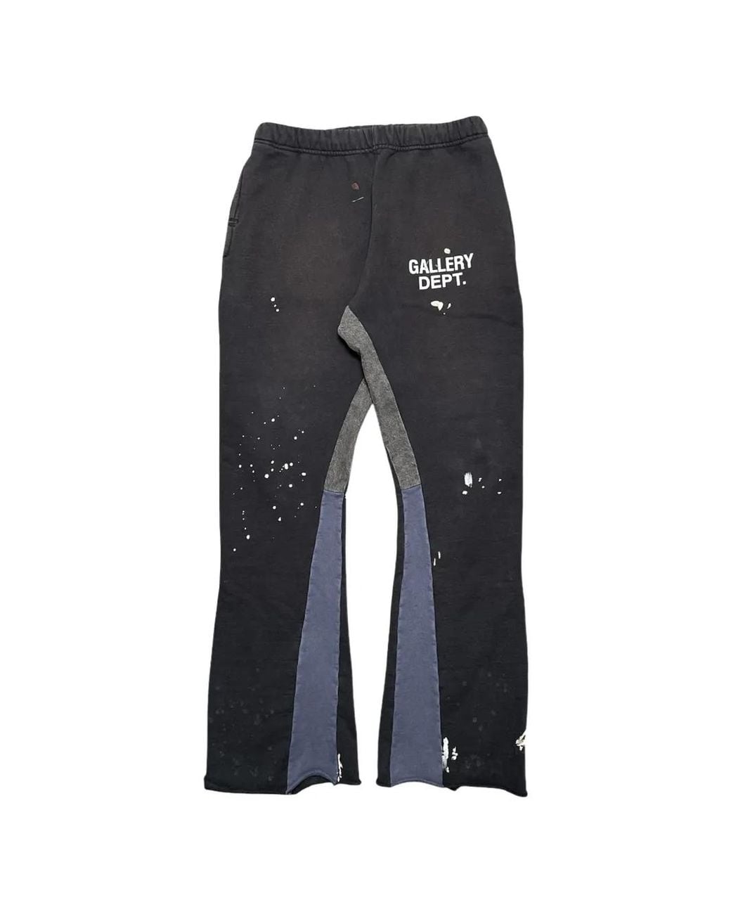 GALLERY DEPT. Black Gd Painted Flare Track Pants for men