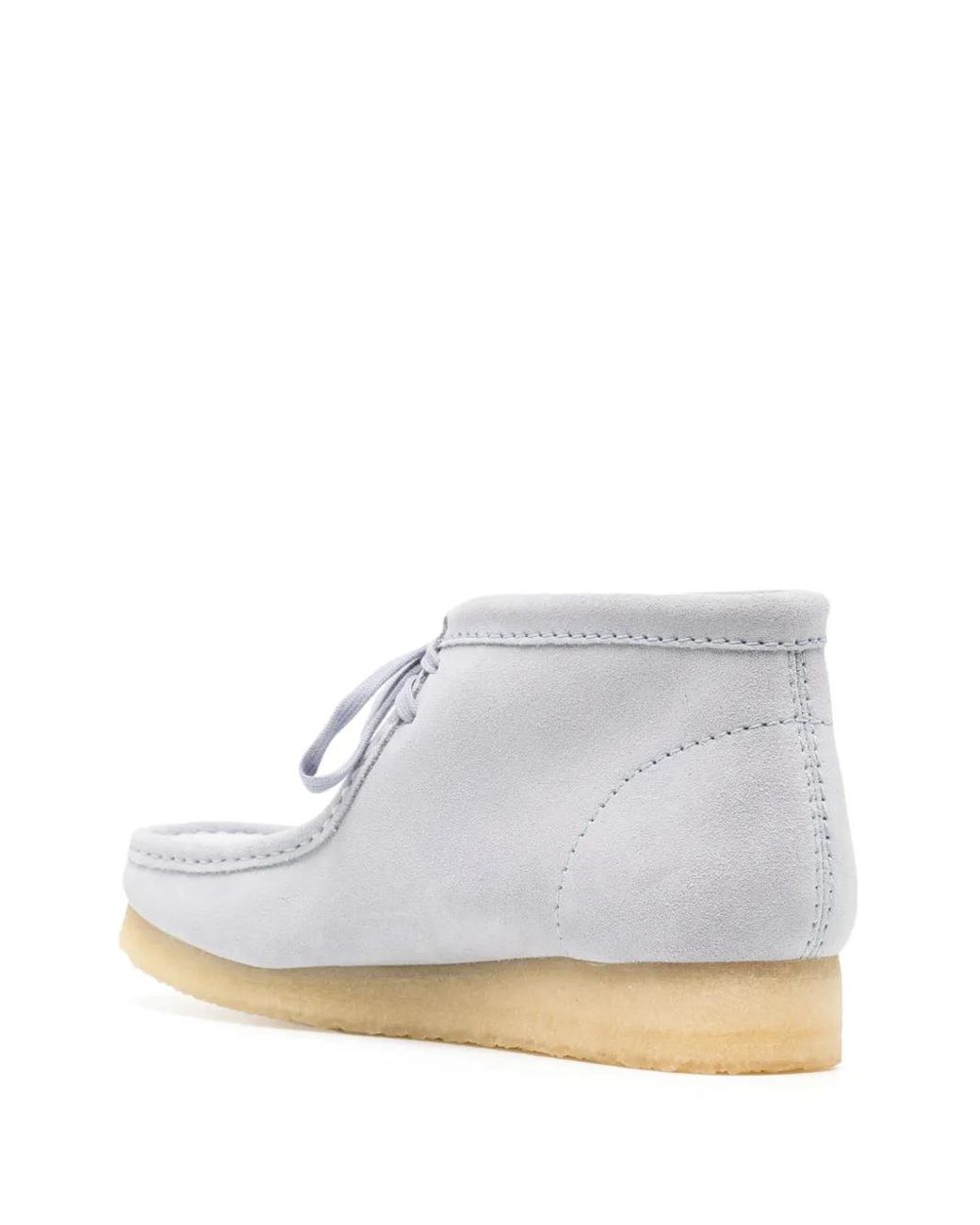 Clarks White Wallabee Suede Desert Boots for men