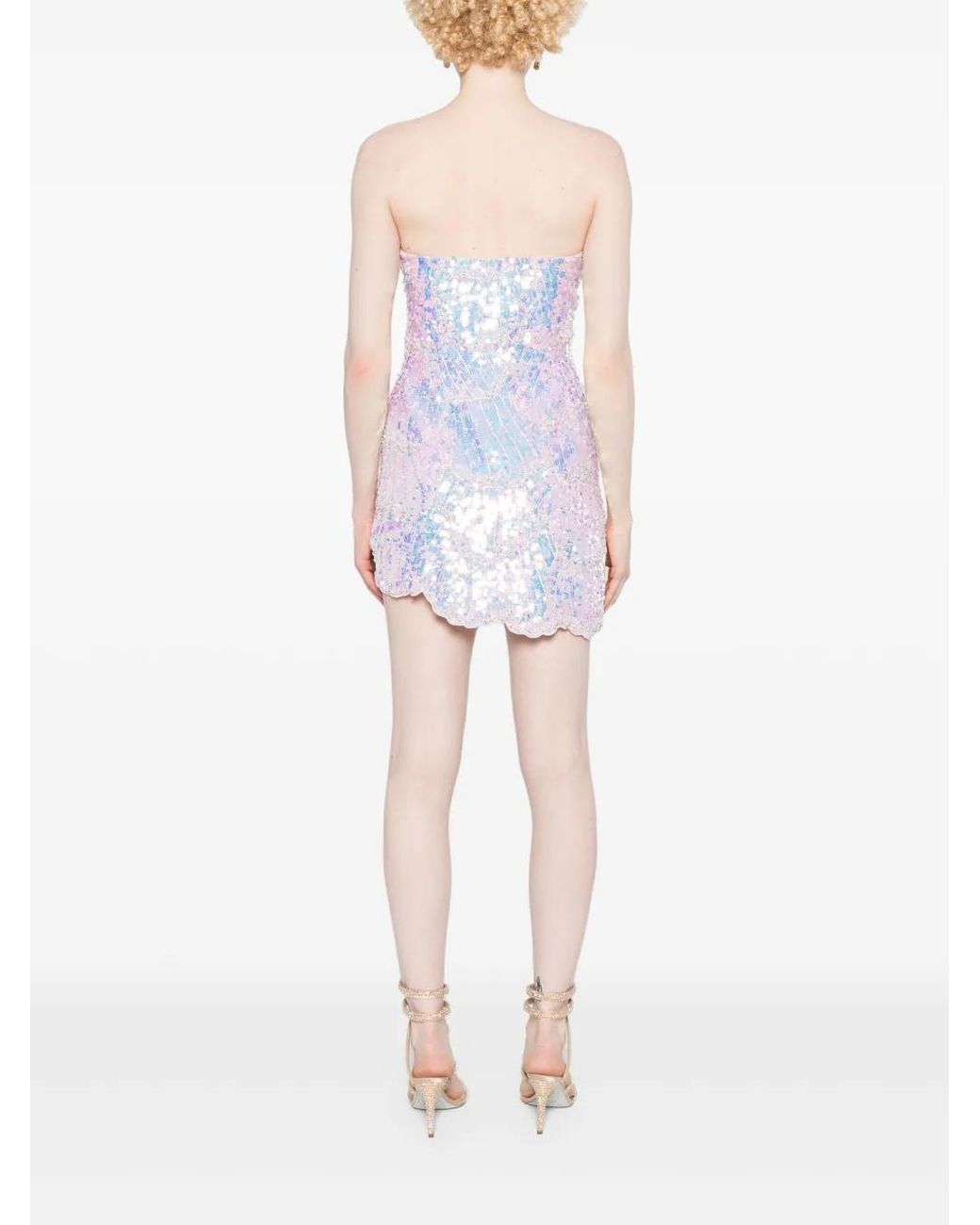 retroféte Blue Avalee Mini Dress