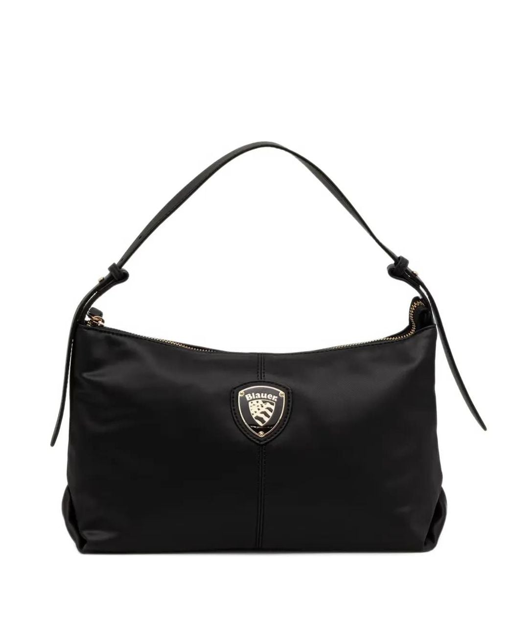 Blauer Black Logo-Plaque Shoulder Bag