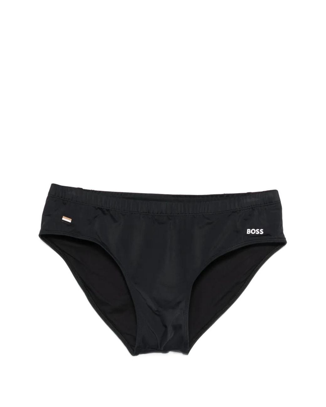 Boss Black Logo-Print Swim Thunks for men