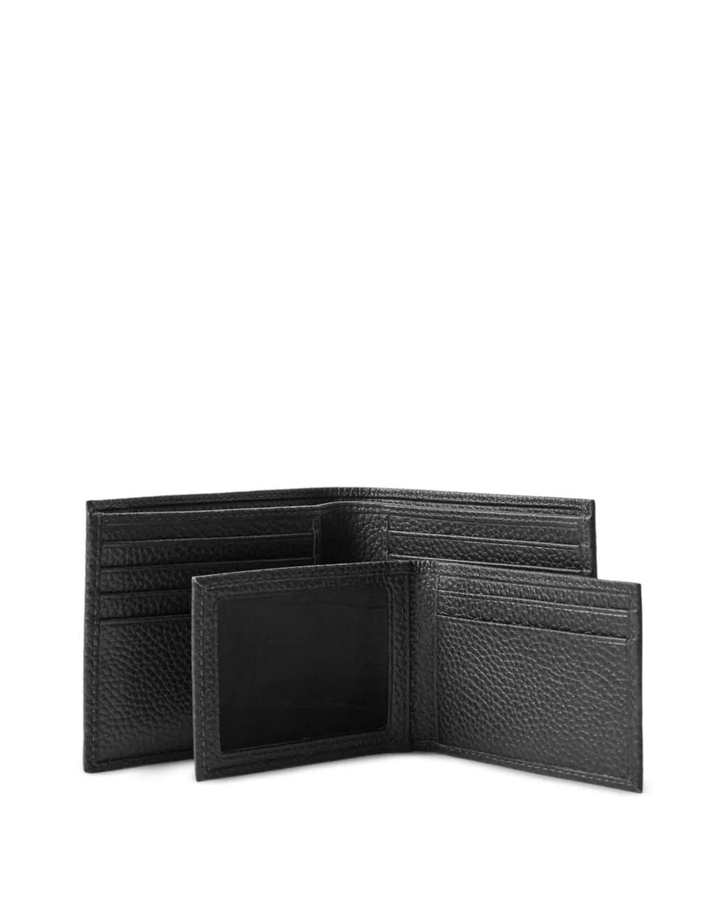Polo Ralph Lauren Black Pebble Leather Wallet for men