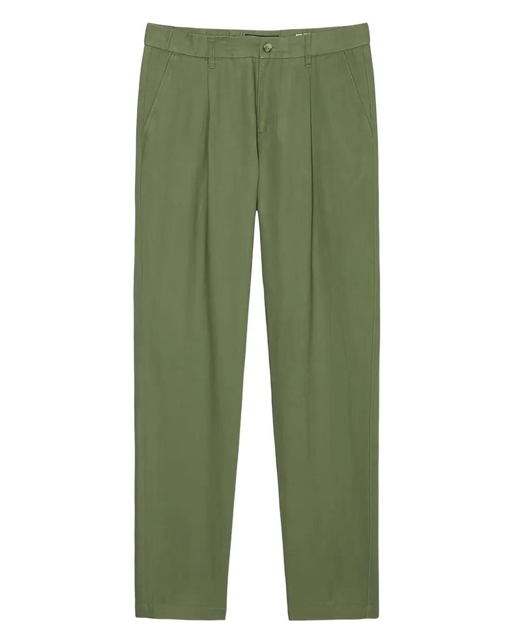 Marc O' Polo Green Dart-Detail Chino Trousers for men