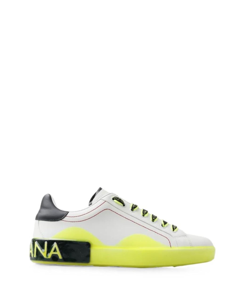 Dolce & Gabbana Yellow Baskets Portofino En Cuir for men