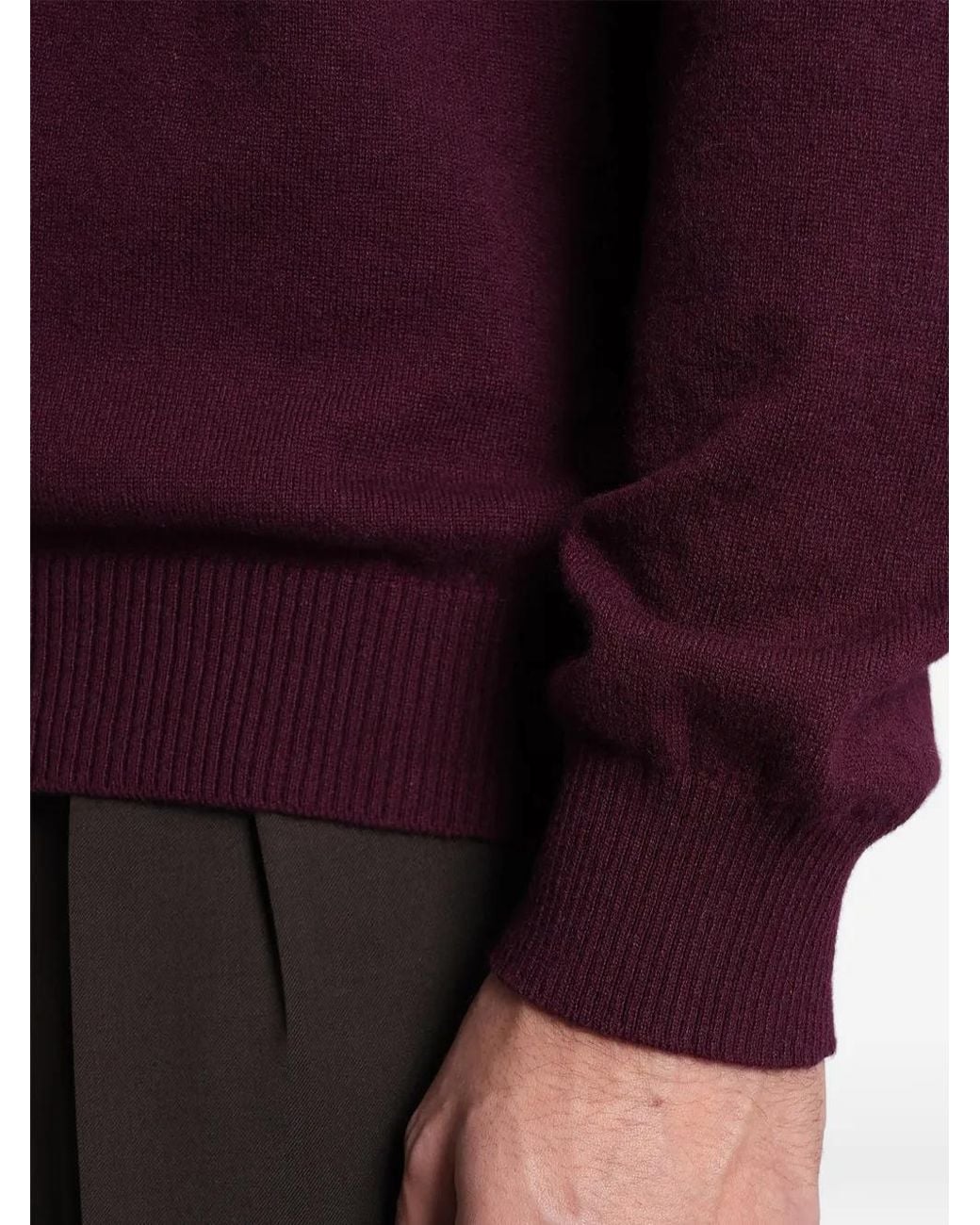 Pull À Bords Côtelés Alpha Studio pour homme en coloris Purple