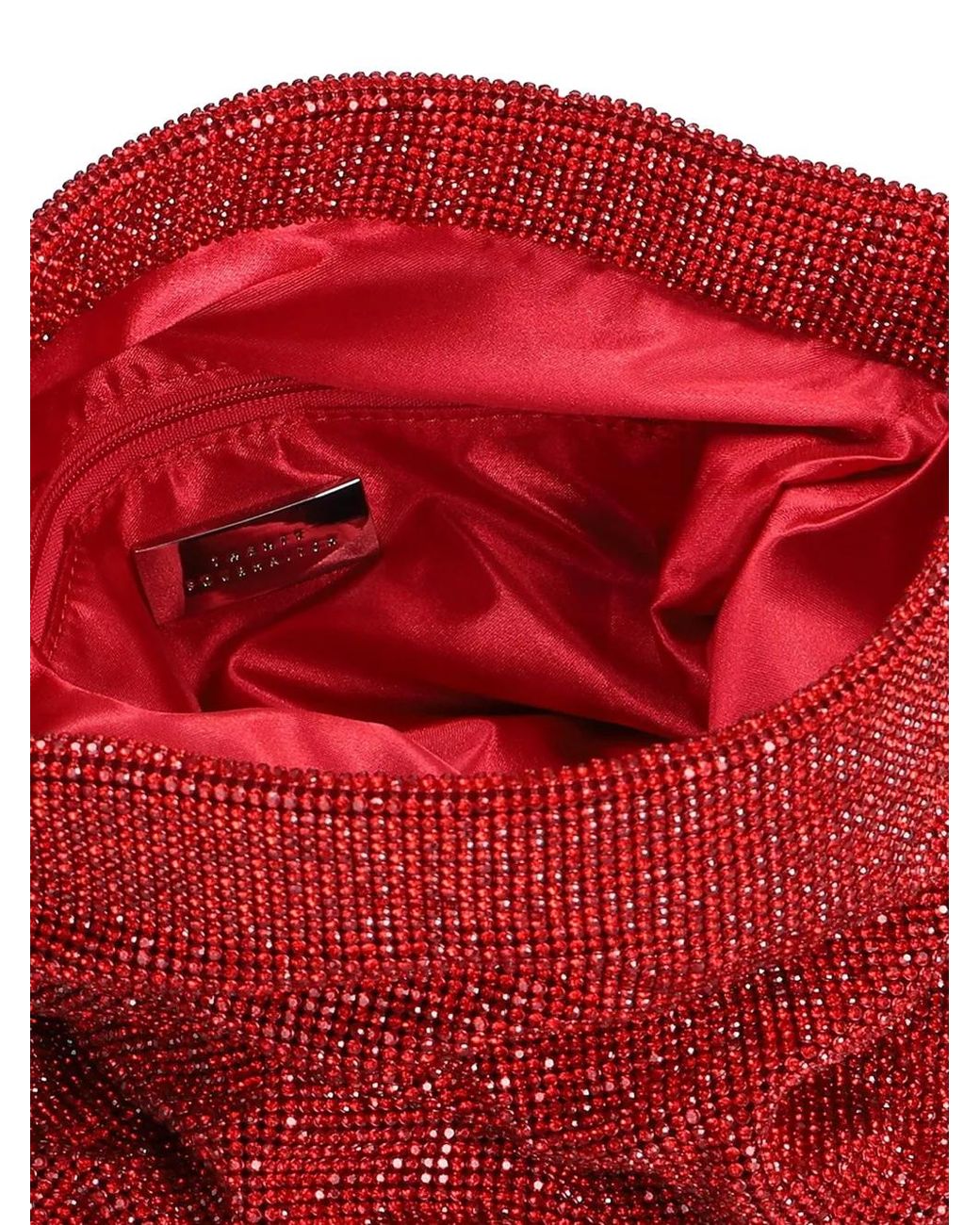 Twentyfourhaitch Red Varadero Crystal-Embellished Clutch Bags