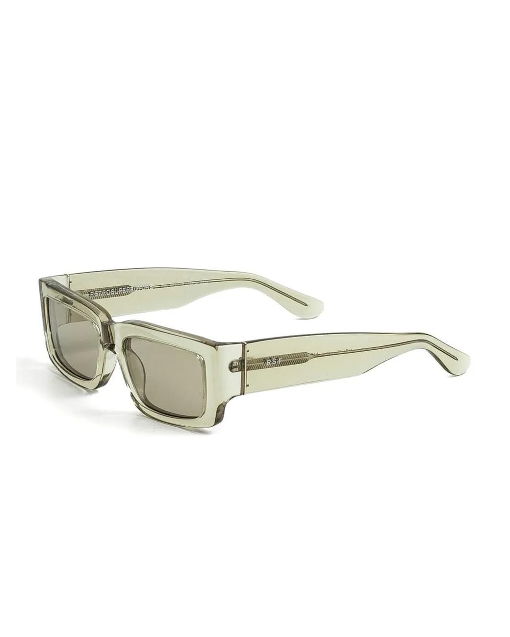 Retrosuperfuture Green Rectangle-Frame Sunglasses
