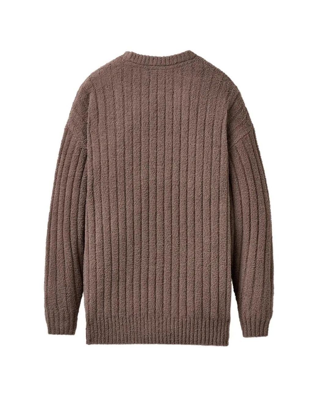 Ugg Brown Gerippter Strickpullover