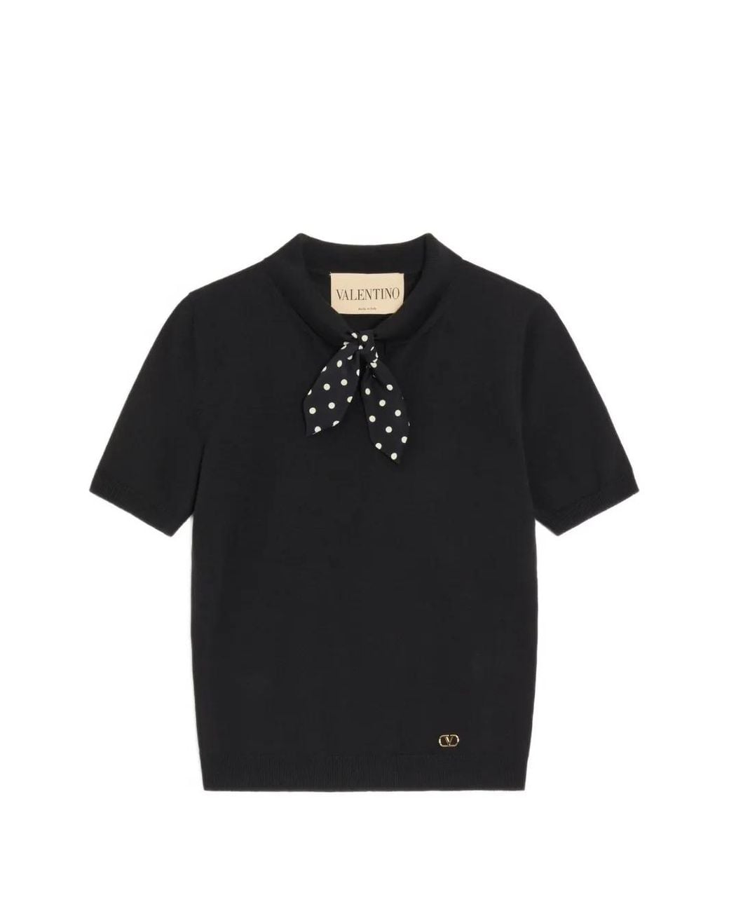 Valentino Garavani Black Knit Top
