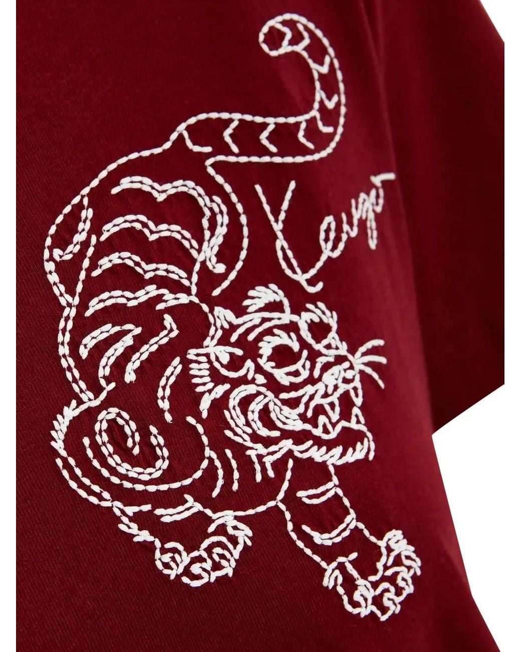 KENZO Tiger-Embroidered T-Shirt