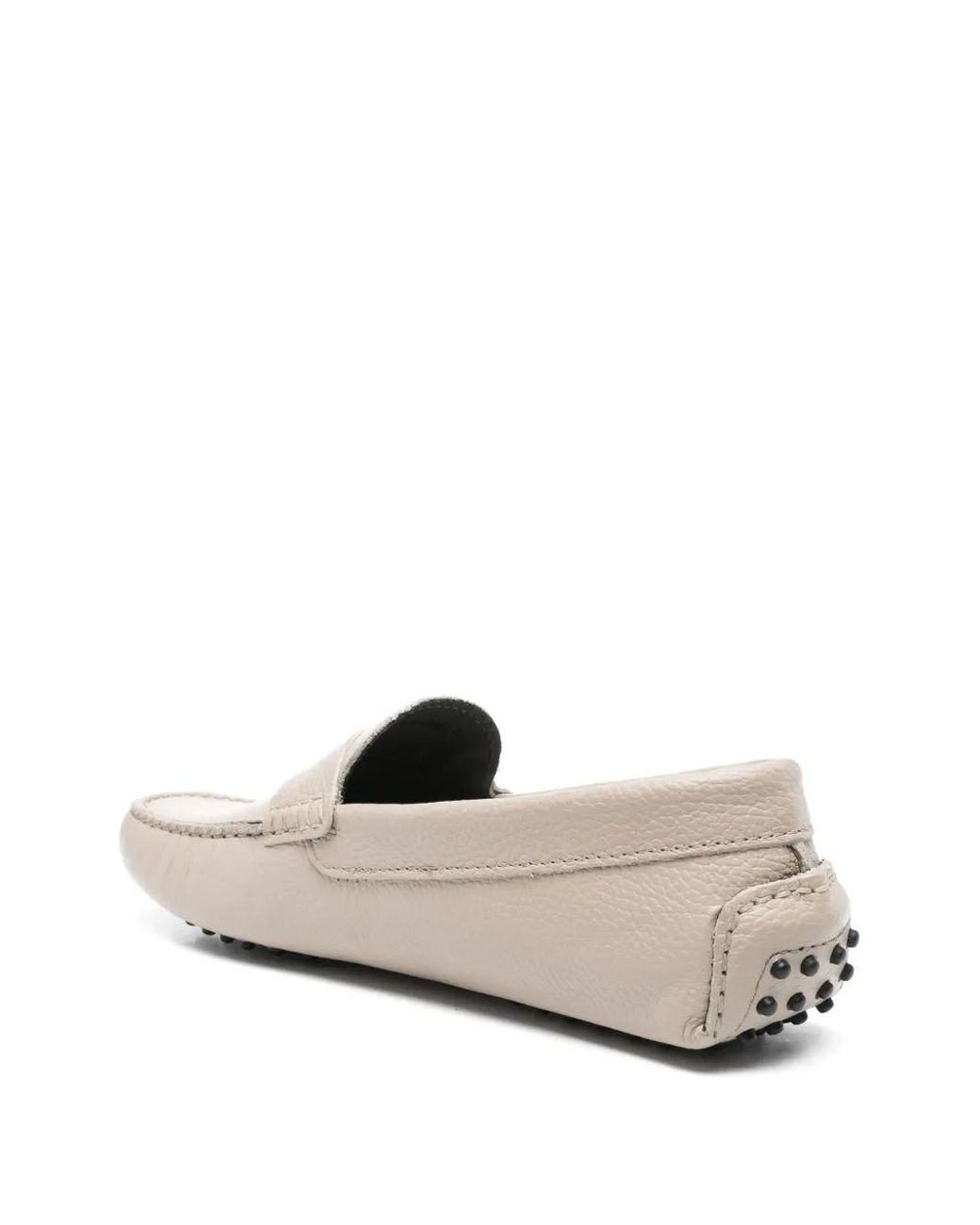 Corneliani White Leather Loafers for men
