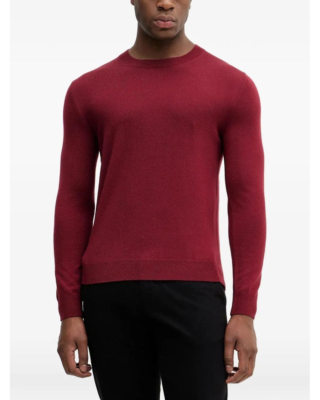 Sisley Red Pull À Col Rond for men
