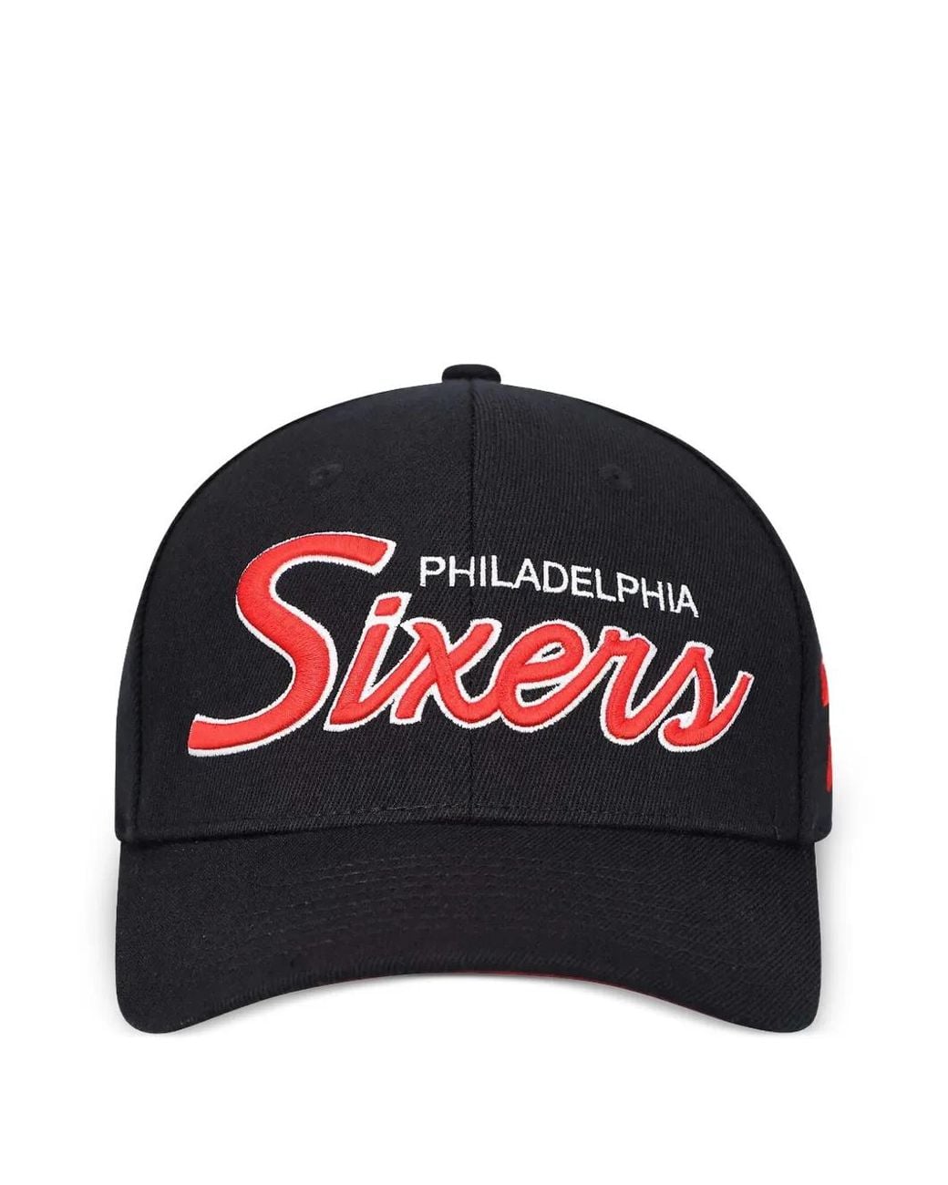 Mitchell & Ness Black Team Script 2.0 Snapback Cap for men