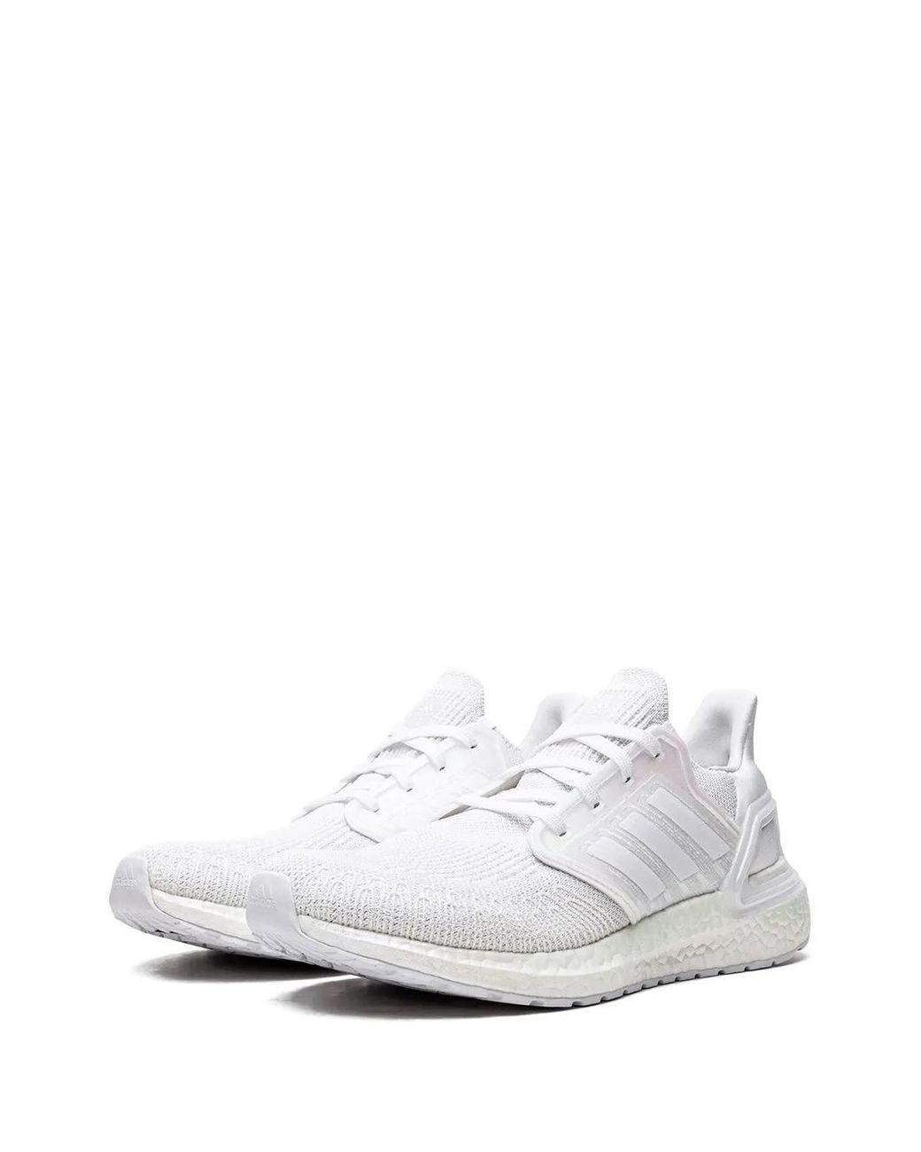 Adidas White Ultraboost 20 "Triple" Sneakers