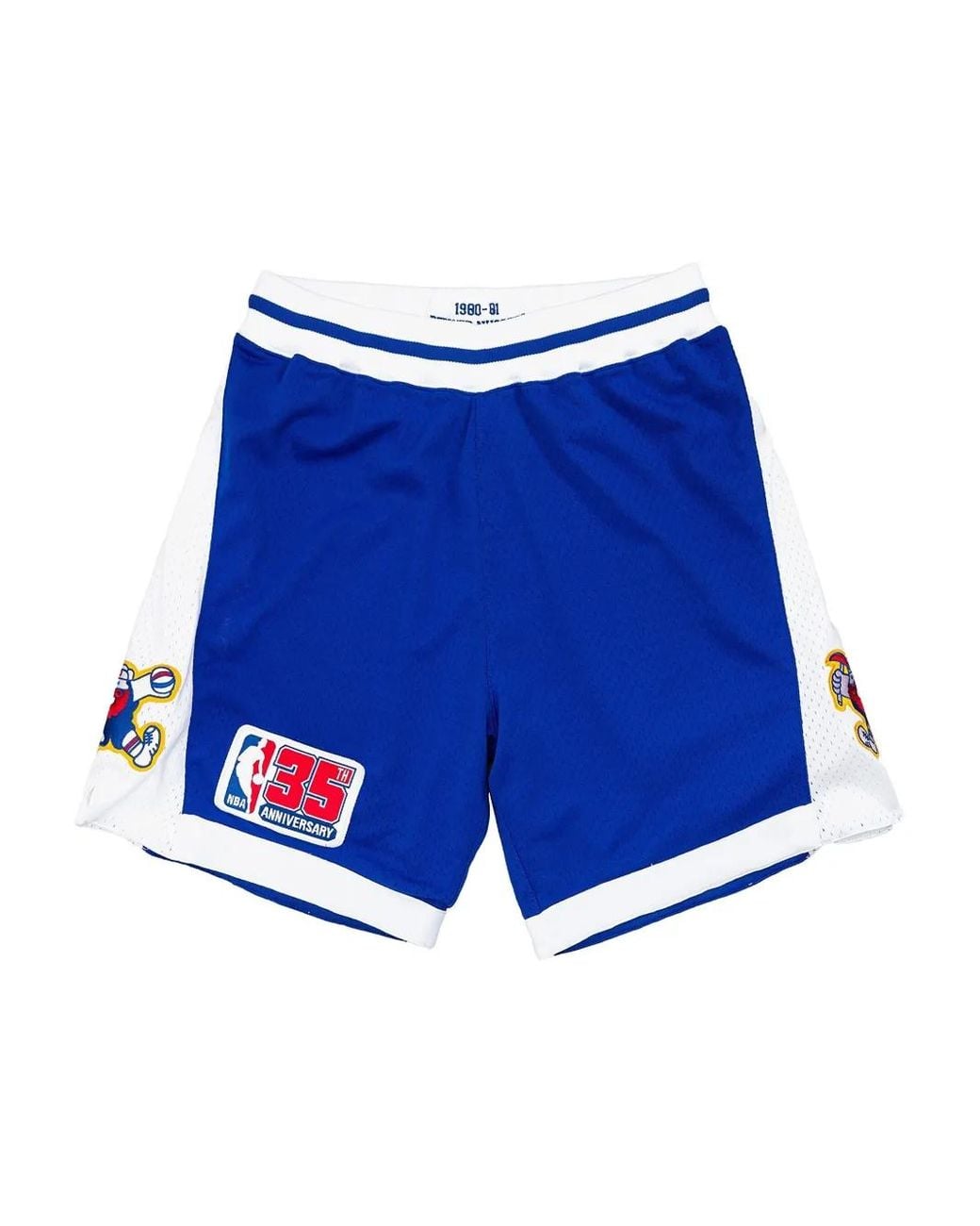 Mitchell & Ness Blue Denver Nuggets 35Th Anniversary Shorts for men