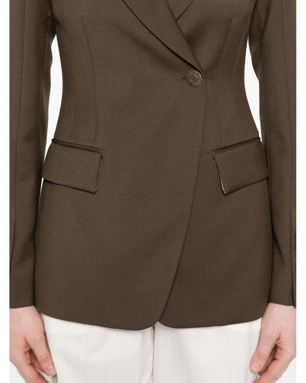 Blazer À Revers Crantés Dondup en coloris Brown