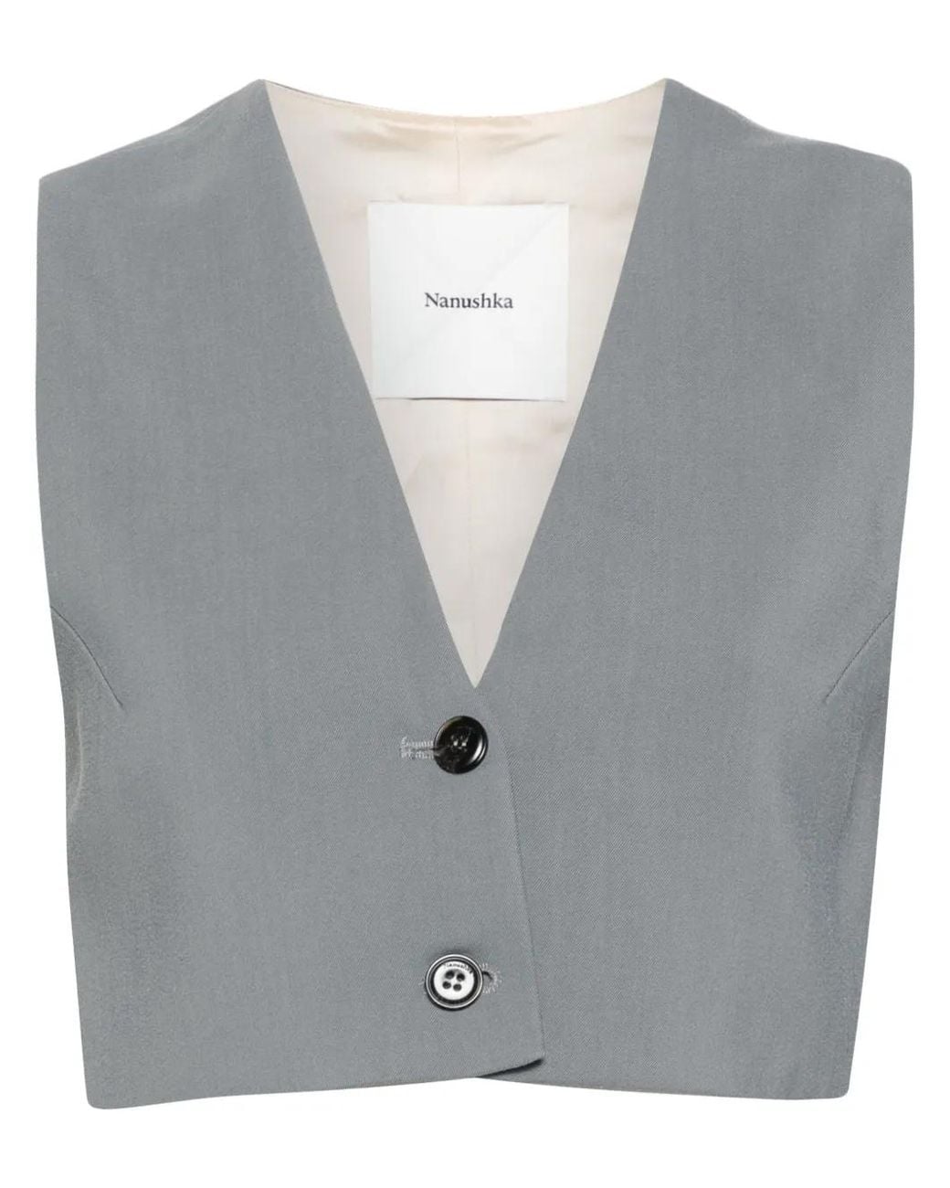 Nanushka Gray Suree Vest