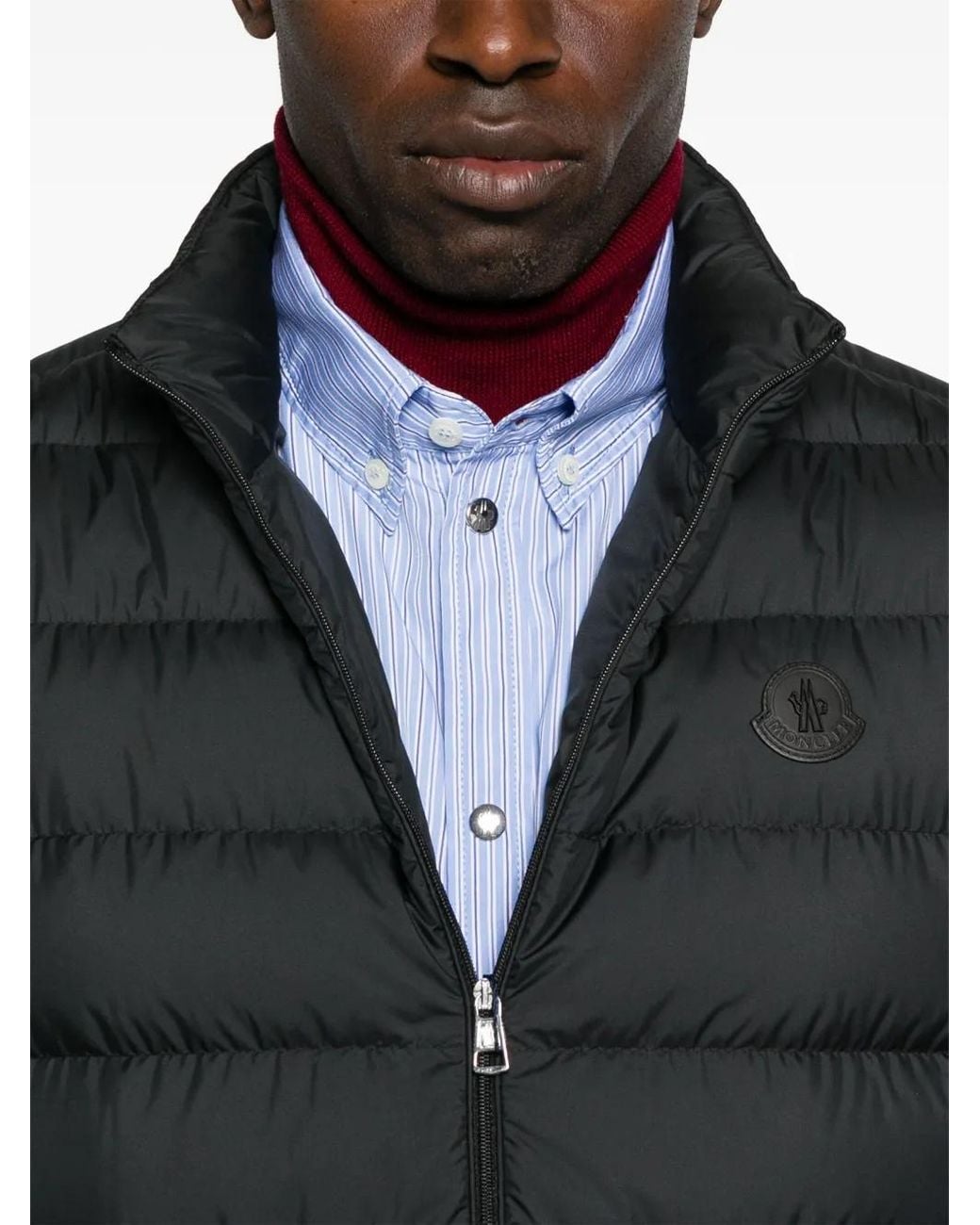 Moncler Black Quilted Padded Gilet for men