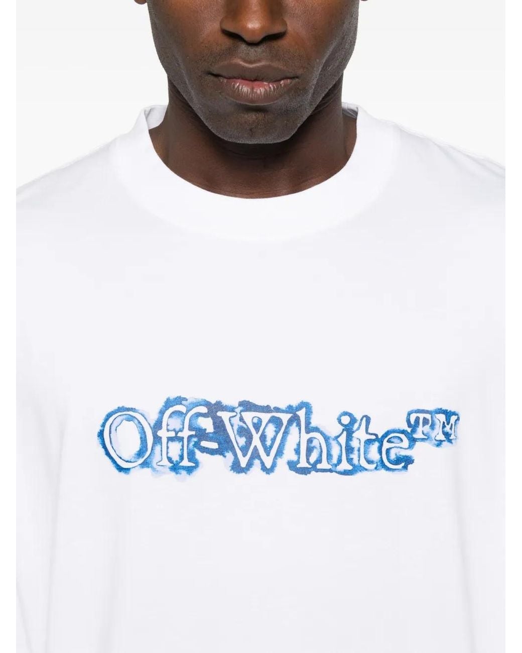 Off-White c/o Virgil Abloh Back Print Cotton T-Shirt Clothing in