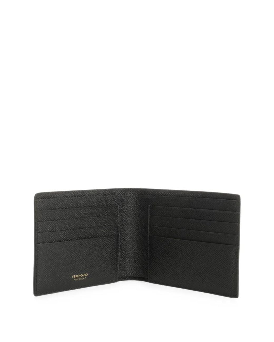 Ferragamo Black Portefeuille Gancini for men
