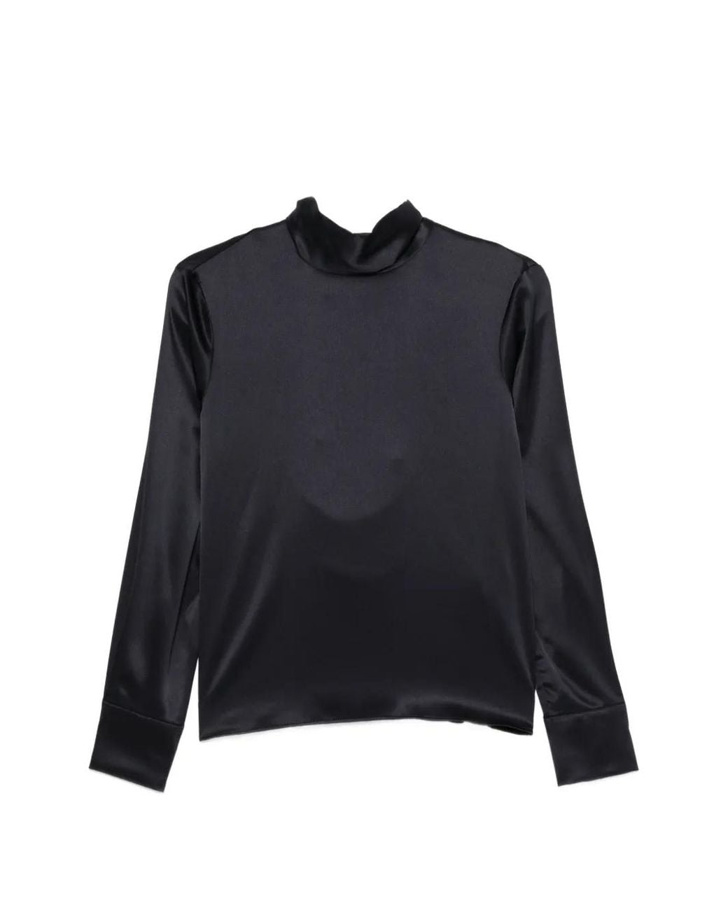 Maje Blue Blouse À Détail Noué Au Dos