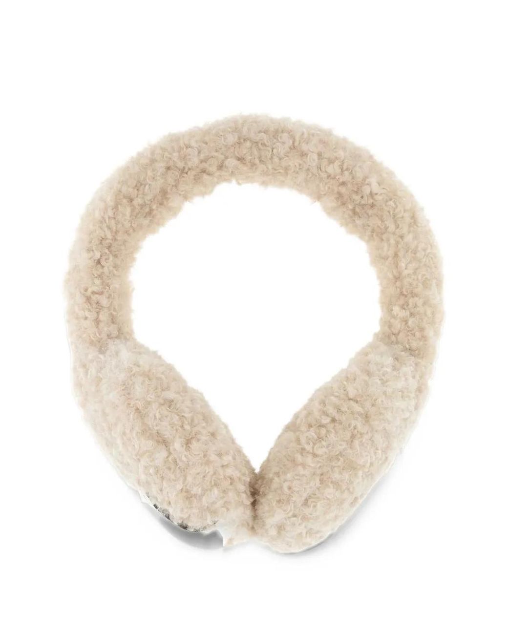 Stella McCartney White Cache-Oreilles Vegan En Peluche