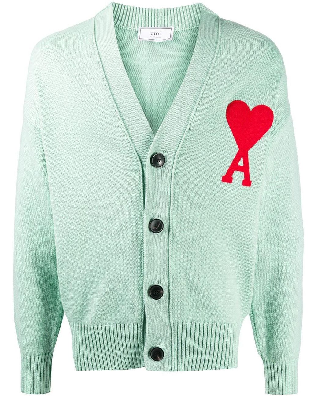 ami de coeur intarsia oversize cardigan