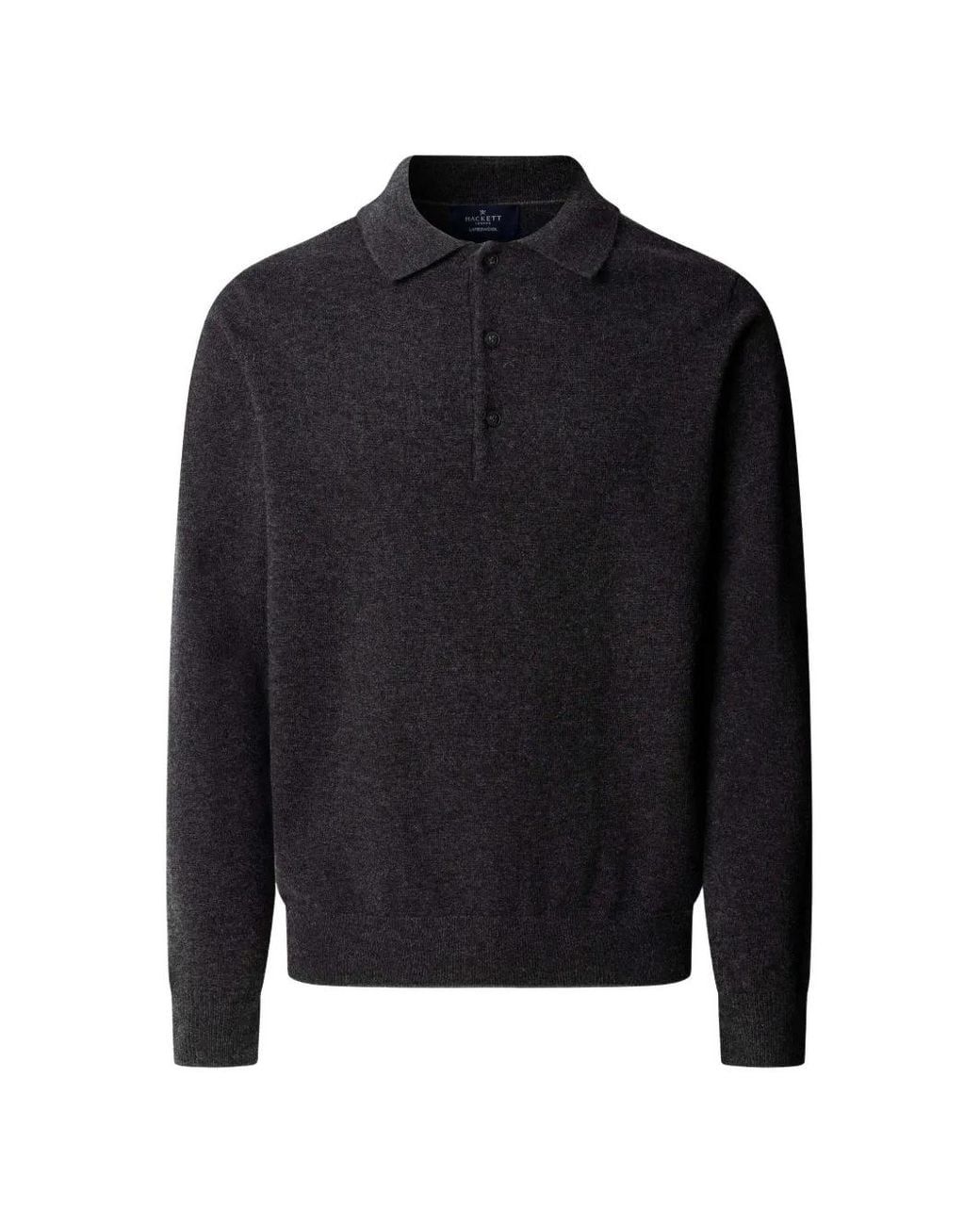Hackett Blue Knitted Polo Sweater for men