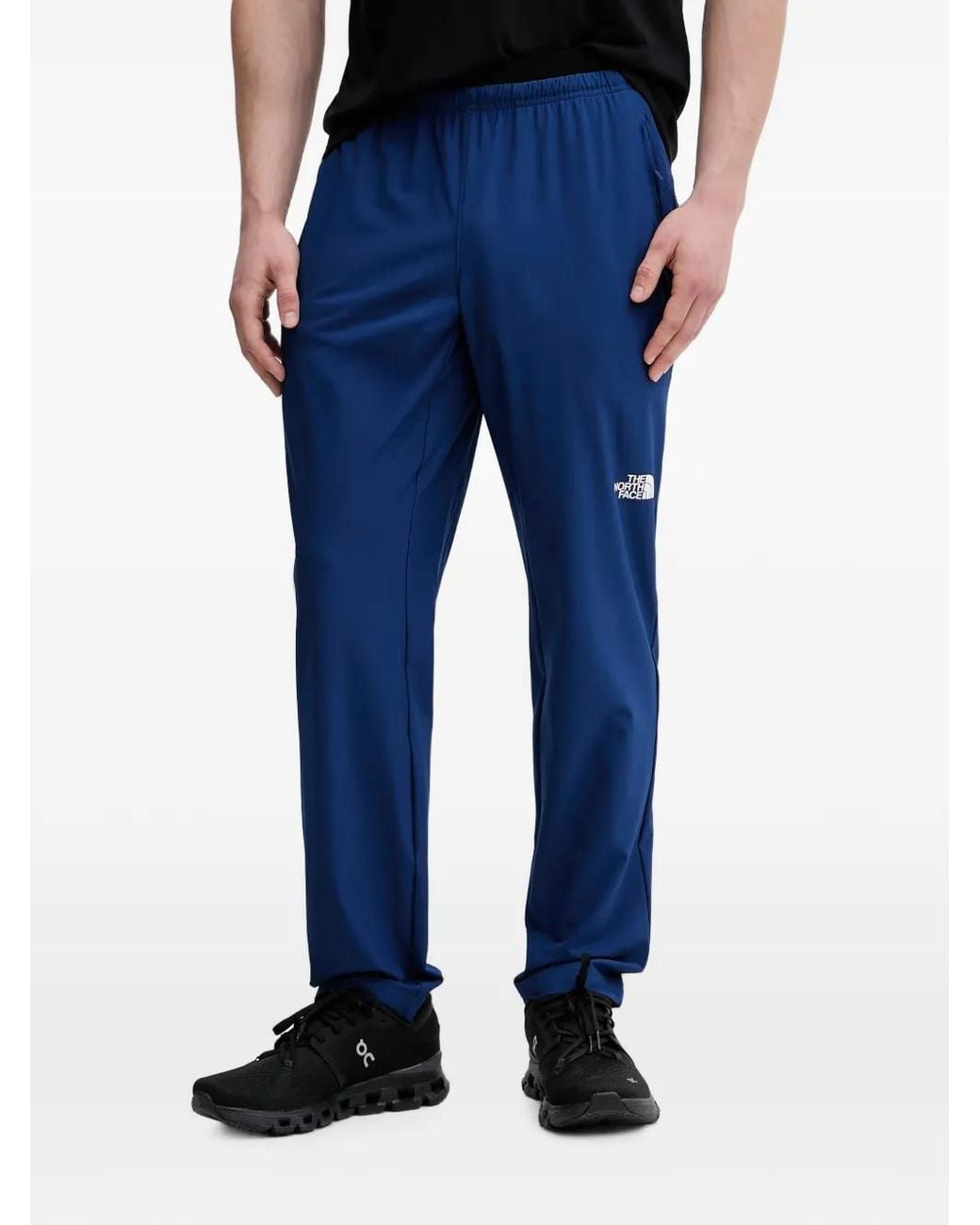 The North Face Blue Logo-Print Track Pants for men