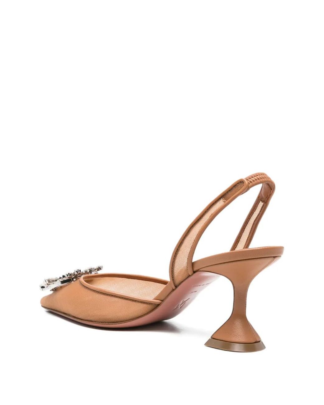 AMINA MUADDI Natural Begum Embellishment Pumps