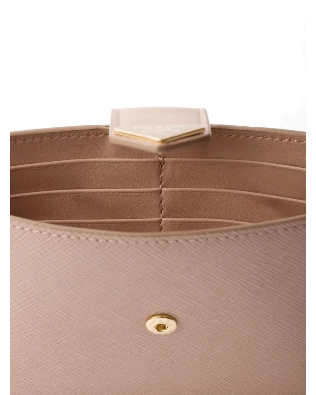 Cartera Con Logo Triangular Prada de color Pink