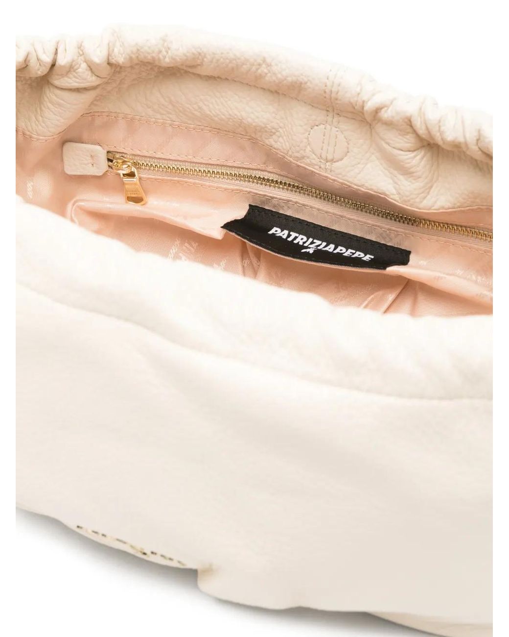 Patrizia Pepe White Sac À Bandoulière À Lien De Resserrage