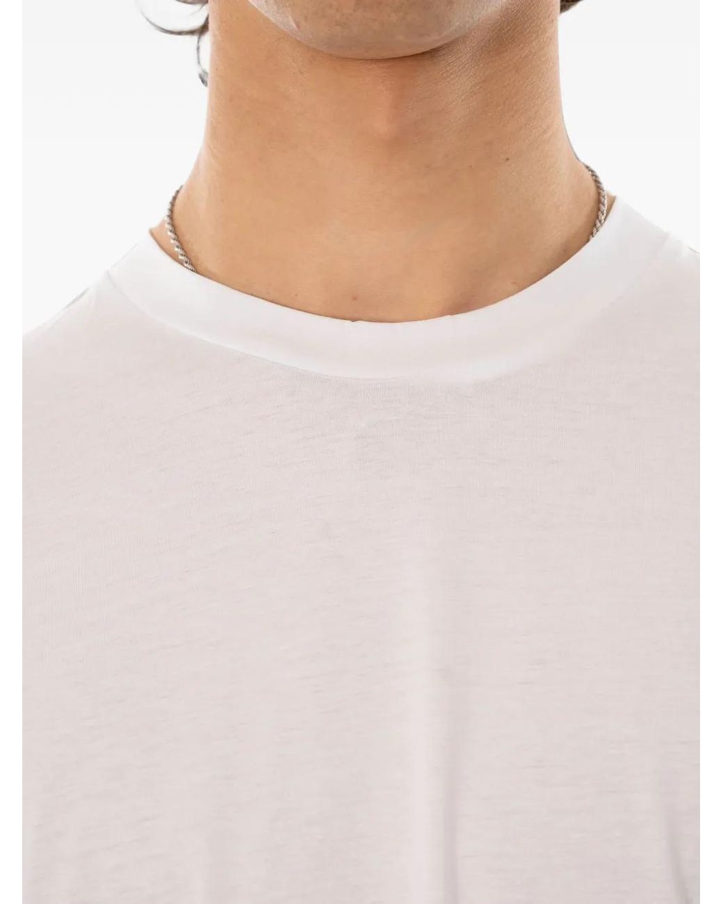 Daniele Fiesoli White T-Shirt À Logo Embossé for men