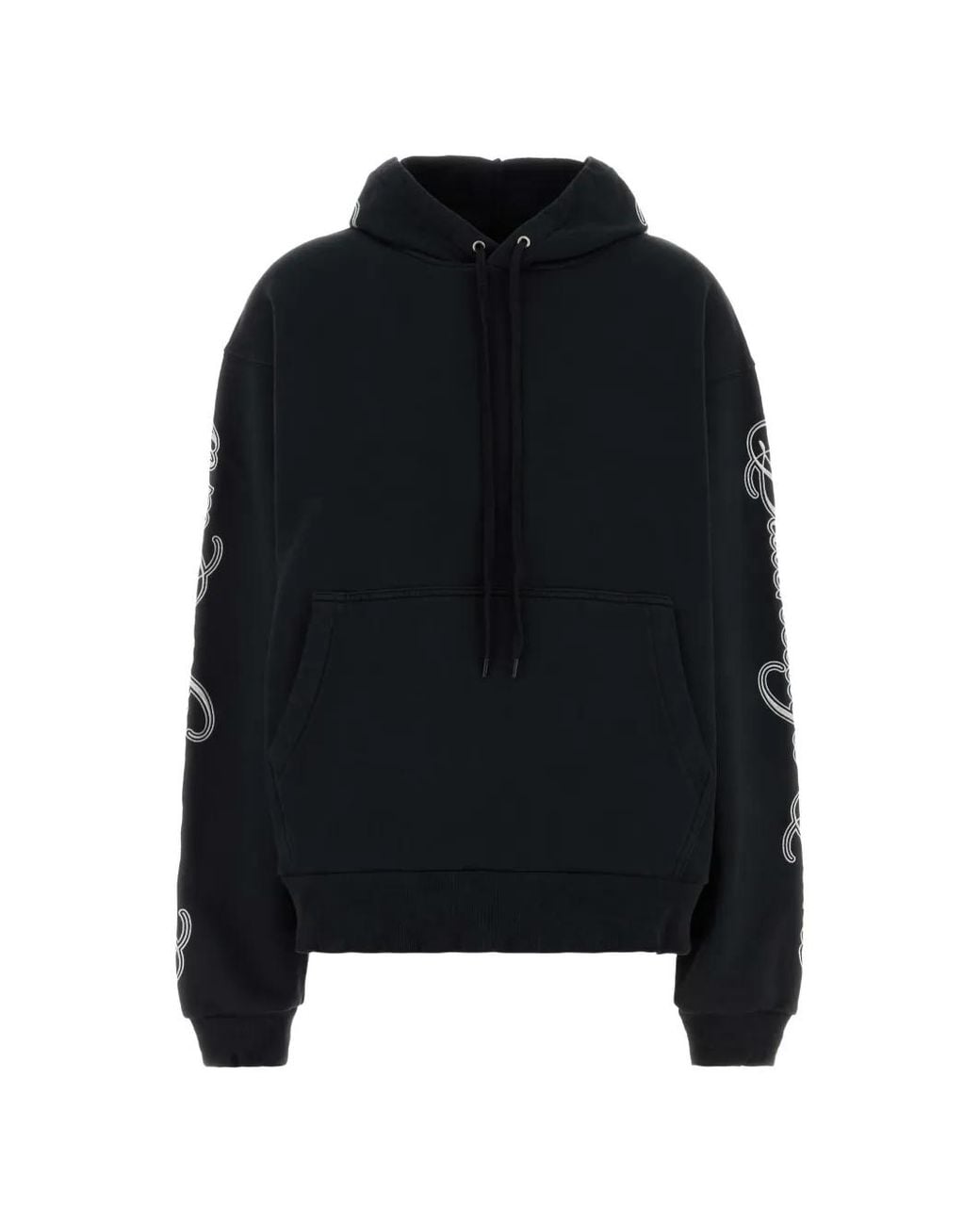 Balenciaga Black Cursive Oversized Hoodie