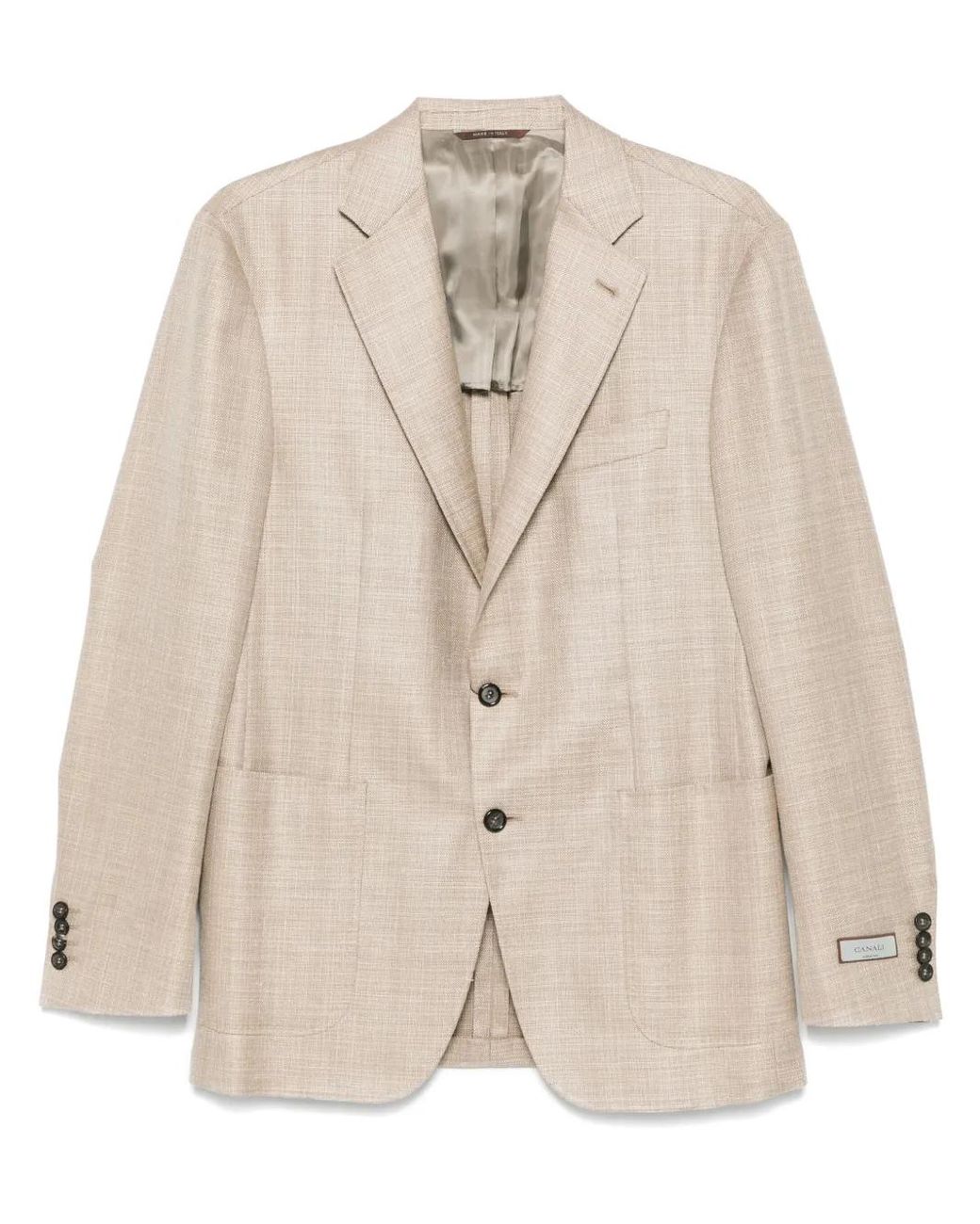 Canali Natural Single-Breasted Blazer for men