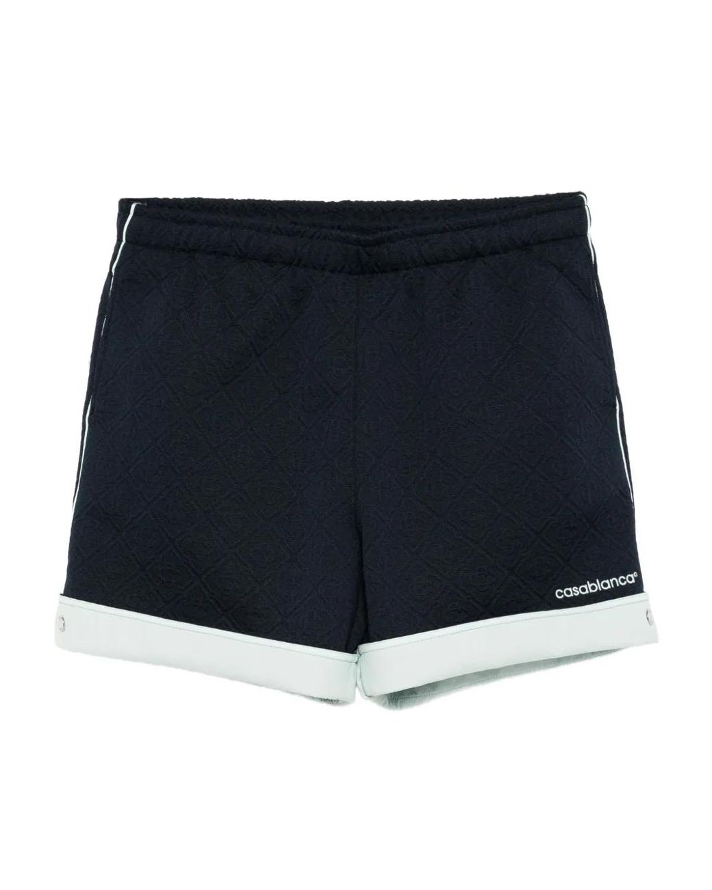 Casablanca Blue Jacquard Mini Shorts For for men