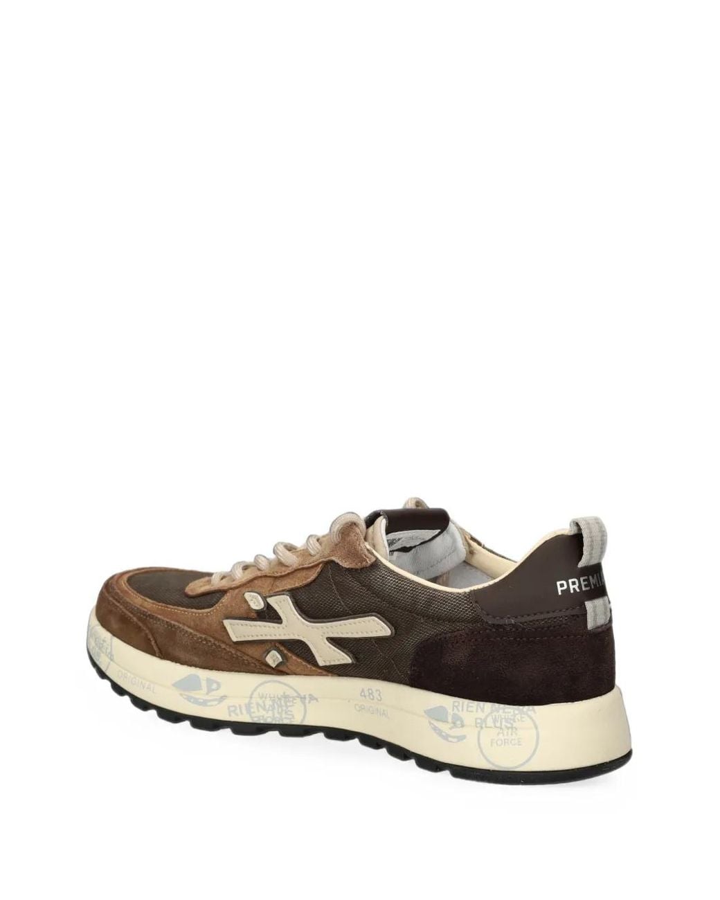 Premiata White Nous Sneakers for men