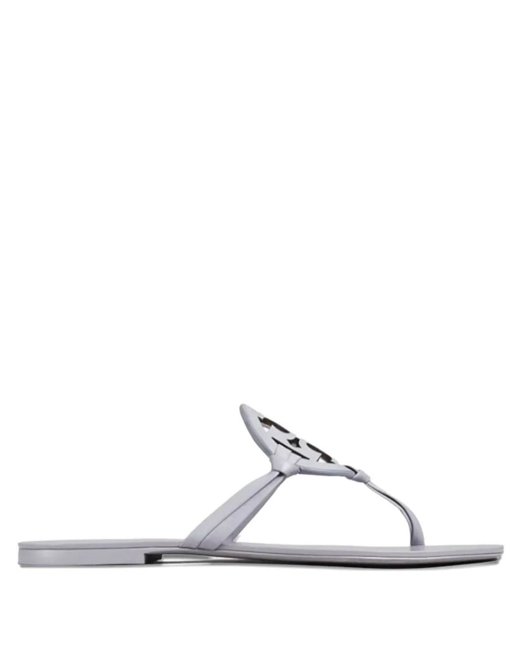Tory Burch White Miller Flip-Flops Mit Logo