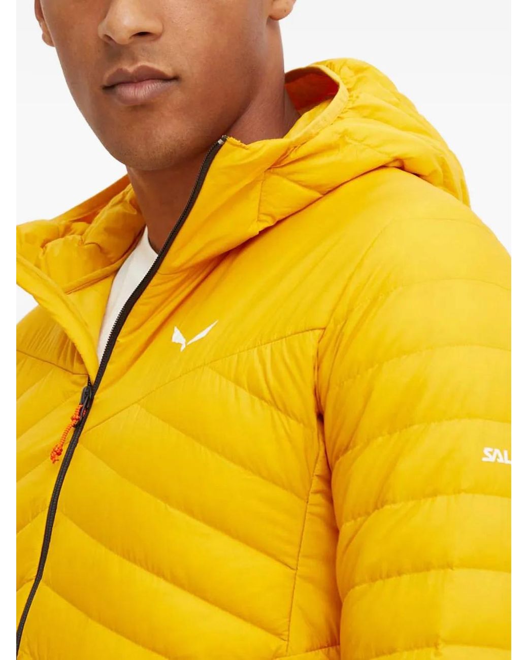 Salewa Yellow Doudoune Brenta À Capuche for men