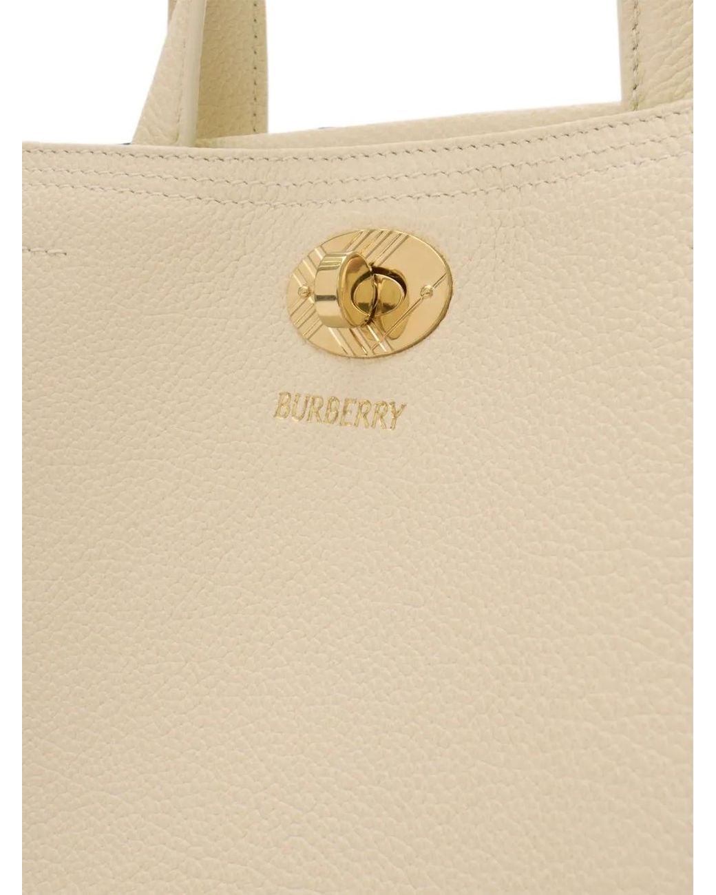 Burberry Natural Mini Check Cotswolds Tote