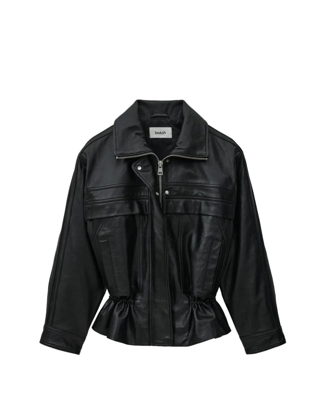 Chaqueta Kassia Con Peplum Ba&sh de color Black